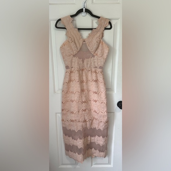 Jonathon Simkhai Burnout Brocade Midi Dress. Size 4. - Picture 4 of 7